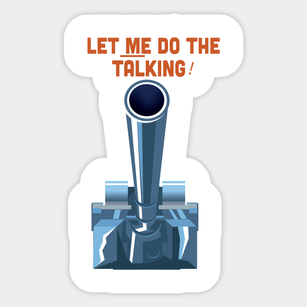 Let Me Do the Talking! Sticker by nickemporium1